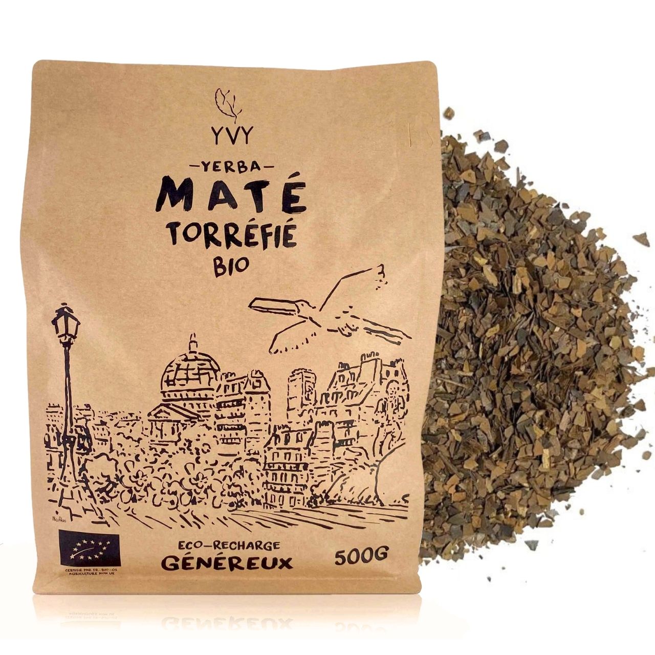 maté torréfié bio 500g vrac