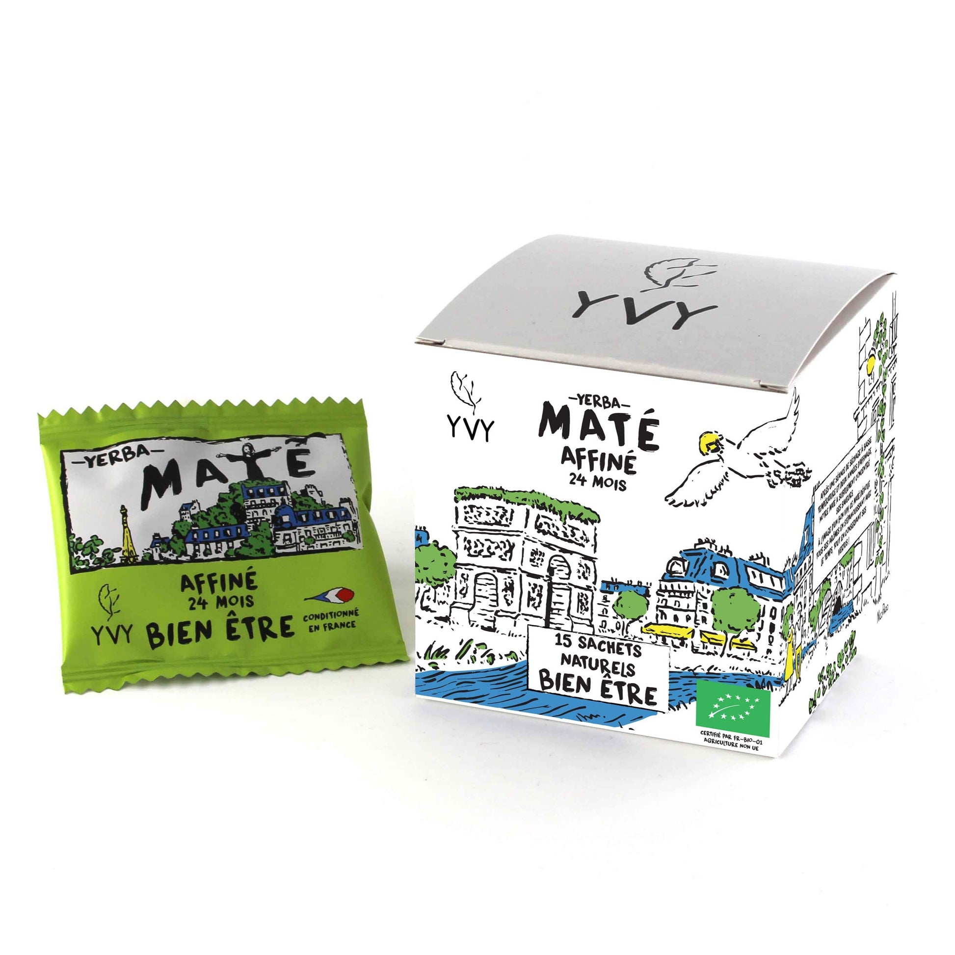 maté sachet infusette yerba maté affine bio yvy mate